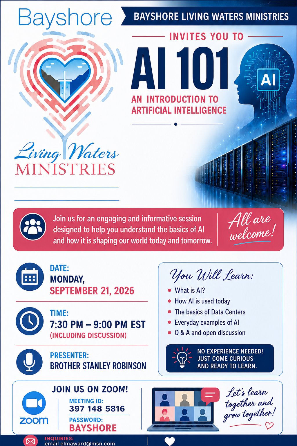 AI 101 โ An Introduction to Artificial Intelligence flyer