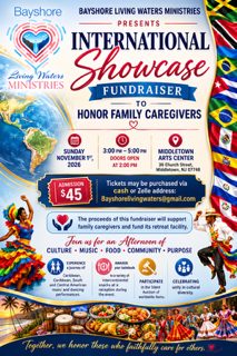 International Showcase Fundraiser flyer
