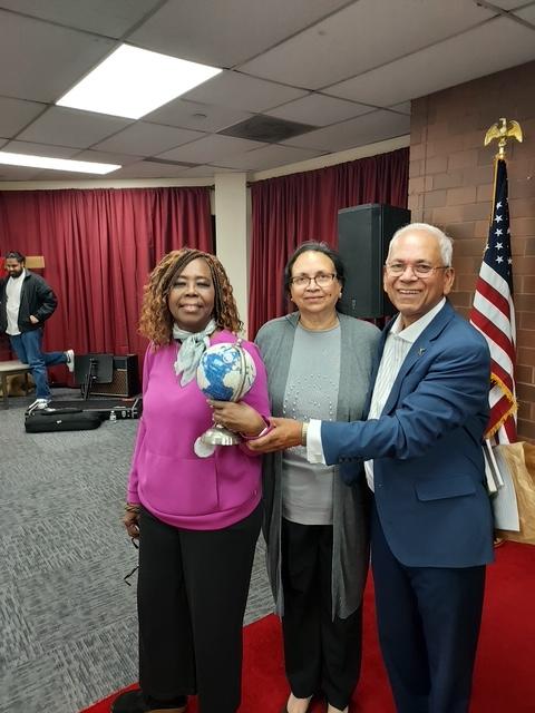 Director Andrea Ward with Pastors Michael and Ramani Silva