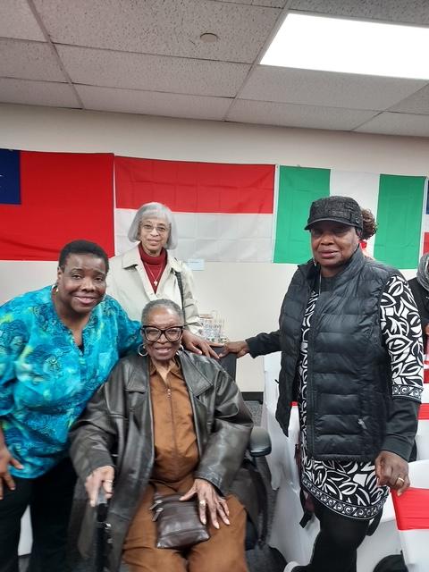 Retreat attendees with Director Mozell Williams